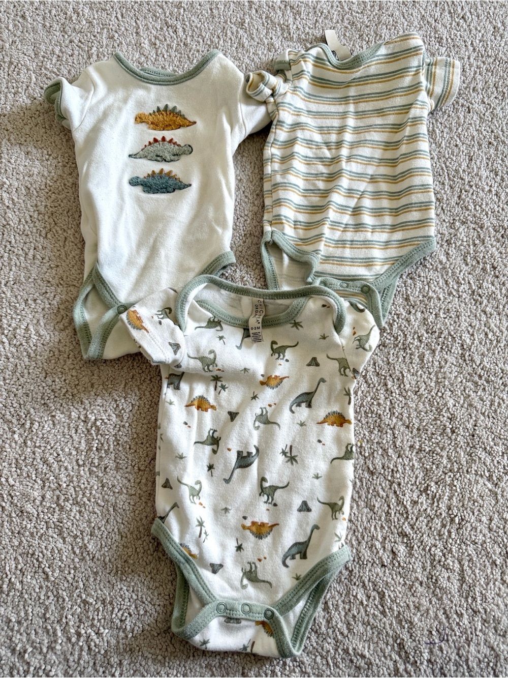 Bundle Set of 3 Baby Bodysuits